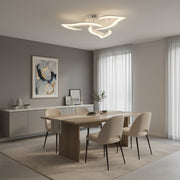 LED lustr s dálkovým ovládáním LOTUS 32W, 3 okvětní lístky, studené/teplé/neutrální světlo, stmívatelné, bílý LED lustr s dálkovým ovládáním Výchozí název Alessandro Design
