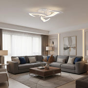 LED lustr s dálkovým ovládáním LOTUS 32W, 3 okvětní lístky, studené/teplé/neutrální světlo, stmívatelné, bílý LED lustr s dálkovým ovládáním Výchozí název Alessandro Design