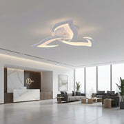 LED lustr s dálkovým ovládáním LOTUS 32W, 3 okvětní lístky, studené/teplé/neutrální světlo, stmívatelné, bílý LED lustr s dálkovým ovládáním Výchozí název Alessandro Design
