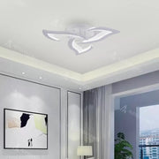 LED lustr s dálkovým ovládáním LOTUS 32W, 3 okvětní lístky, studené/teplé/neutrální světlo, stmívatelné, bílý LED lustr s dálkovým ovládáním Výchozí název Alessandro Design
