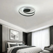 LED lustr s dálkovým ovládáním VECTOR ARCADIA 56W, studené/teplé/neutrální světlo, stmívatelné, černé LED lustry s dálkovým ovládáním Výchozí název Alessandro Design