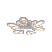 LED lustr s dálkovým ovládáním BLOSSOM 78W, 6 okvětních lístků, Průměr 60cm, Studené/Teplé/Neutrální světlo, Stmívatelné, Bílý LED lustr s dálkovým ovládáním Výchozí název Alessandro Design