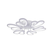 LED lustr s dálkovým ovládáním BLOSSOM 78W, 6 okvětních lístků, Průměr 60cm, Studené/Teplé/Neutrální světlo, Stmívatelné, Bílý LED lustr s dálkovým ovládáním Výchozí název Alessandro Design