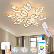 LED lustr s dálkovým ovládáním LILY 147W, 12 Elements, Studené/Teplé/Neutrální světlo, Stmívatelné, Bílý LED lustr s dálkovým ovládáním Výchozí název Alessandro Design