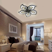LED lustr s dálkovým ovládáním GLORIOSA 150W, 5 okvětních lístků, studené/teplé/neutrální světlo, stmívatelné, černé LED lustry s dálkovým ovládáním Výchozí název Alessandro Design