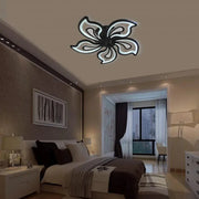 LED lustr s dálkovým ovládáním GLORIOSA 150W, 5 okvětních lístků, studené/teplé/neutrální světlo, stmívatelné, černé LED lustry s dálkovým ovládáním Výchozí název Alessandro Design