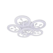 LED lustr s dálkovým ovládáním a krystalem DAISY 78W, 6 prvků, studené/teplé/neutrální světlo, stmívatelné, bílý LED lustr s dálkovým ovládáním Výchozí název Alessandro Design