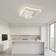 LED lustr s dálkovým ovládáním ANEMONA 75W, 3 čtverce, studené/teplé/neutrální světlo, stmívatelné, bílý LED lustr s dálkovým ovládáním Výchozí název Alessandro Design