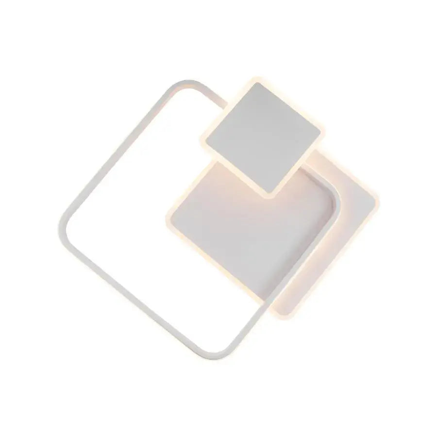 LED lustr s dálkovým ovládáním ANEMONA 75W, 3 čtverce, studené/teplé/neutrální světlo, stmívatelné, bílý LED lustr s dálkovým ovládáním Výchozí název Alessandro Design