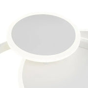 LED lustr s dálkovým ovládáním SILVIAN, 58W, 3 kruhy, studené/teplé/neutrální světlo, stmívatelné, bílý LED lustr s dálkovým ovládáním Výchozí název Alessandro Design