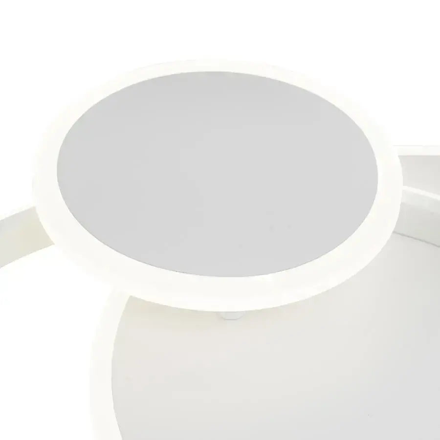 LED lustr s dálkovým ovládáním SILVIAN, 58W, 3 kruhy, studené/teplé/neutrální světlo, stmívatelné, bílý LED lustr s dálkovým ovládáním Výchozí název Alessandro Design