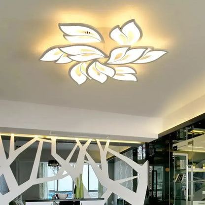 LED lustr s dálkovým ovládáním LILY 101W, 9 prvků, studené/teplé/neutrální světlo, stmívatelné, bílý LED lustr s dálkovým ovládáním Výchozí název Alessandro Design