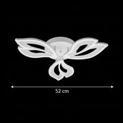 LED lustr s dálkovým ovládáním LILY 40W, 3 Elements, Studené/Teplé/Neutrální světlo, Stmívatelné, Bílý LED lustr s dálkovým ovládáním Výchozí název Alessandro Design