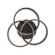 LED lustr s dálkovým ovládáním VECTOR VORTEX 96W, 3 prvky, studené/teplé/neutrální světlo, stmívatelné, černé LED lustry s dálkovým ovládáním Výchozí název Alessandro Design
