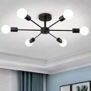 Lustr Mikkos 6XE27, průměr 49cm, Černá Moderní Lustry Výchozí název Alessandro Design