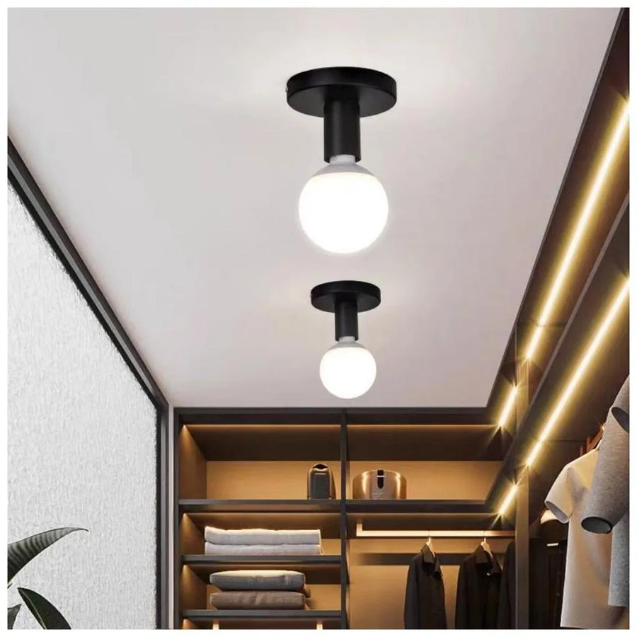 MODERNISTICKÝ Lustr Mono 1x E27, Černý, Moderní Design Luster Průmyslový Výchozí název Alessandro Design