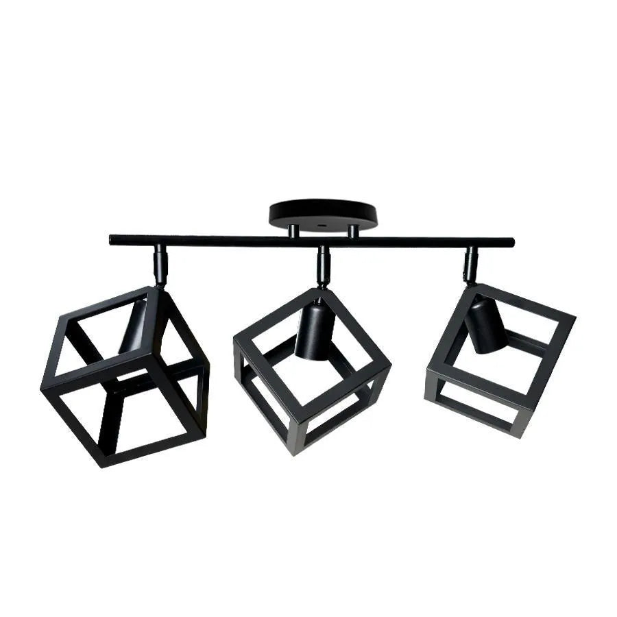 Lustr FORMA CUB -STRUKTUR Trio, 3xE27, černý, kovový Průmyslové lustry Výchozí název Alessandro Design