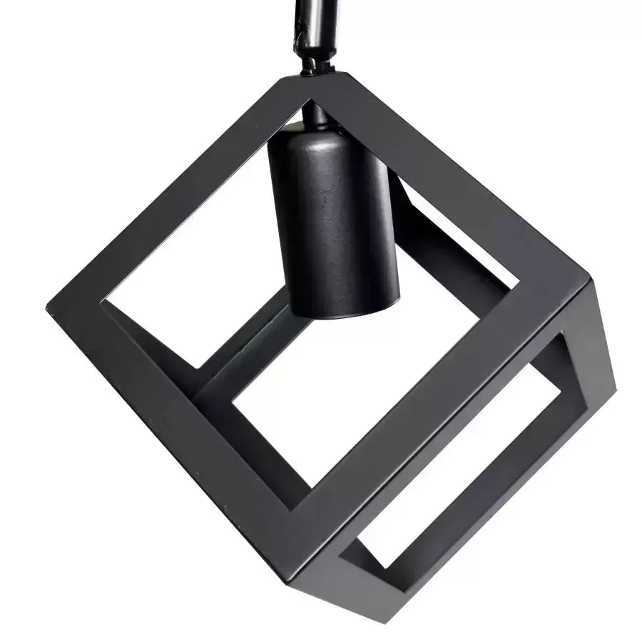 Lustr FORMA CUB -STRUKTUR Trio, 3xE27, černý, kovový Průmyslové lustry Výchozí název Alessandro Design