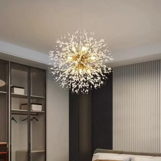 Schönbrunn křišťálový lustr, 6x G9, průměr 40 cm, lesklé zlato, nastavitelná výška Moderní lustry Výchozí název Alessandro Design