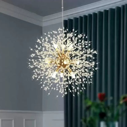 Schönbrunn křišťálový lustr, 9x G9, průměr 50 cm, lesklá zlatá, nastavitelná výška Moderní lustry Výchozí název Alessandro Design