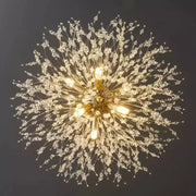Schönbrunn křišťálový lustr, 9x G9, průměr 50 cm, lesklá zlatá, nastavitelná výška Moderní lustry Výchozí název Alessandro Design