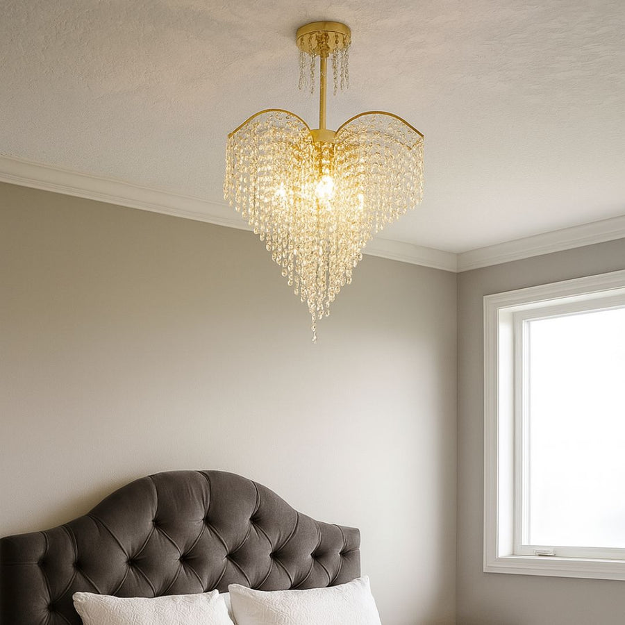 Ander Crystal Lustr, 4xE14, Průměr 45cm, Gold Crystal Lustry Výchozí název Alessandro Design
