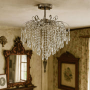 Křišťálový lustr EDINBURGH Eleganza, 5xE27, průměr 47 cm, lesklý chrom Klasické lustry Výchozí název Alessandro Design