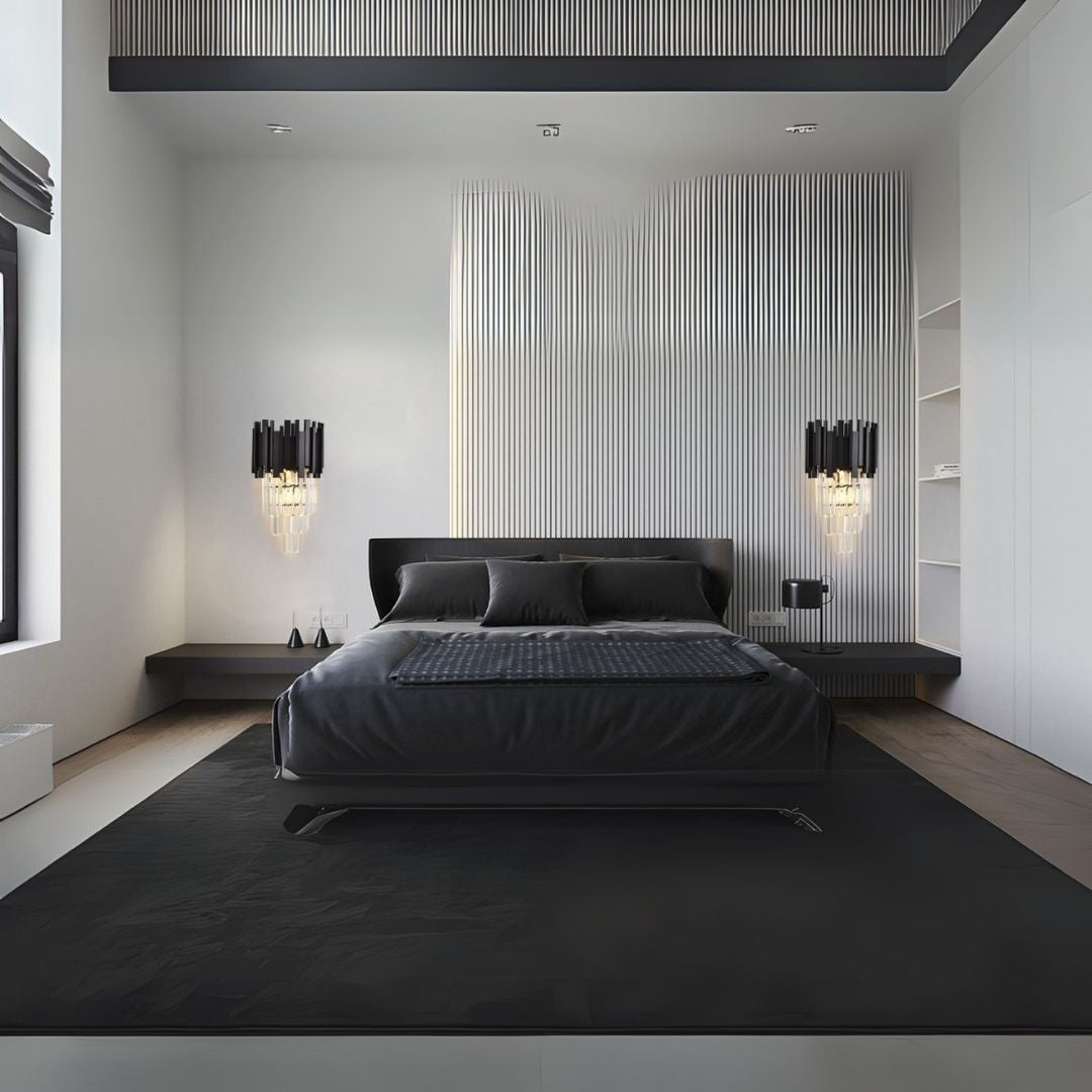 Aplica Candelabru Cristal BLOIS Piccolo, 2xE14, Negru Aplice de Interior Default Title Alessandro Design