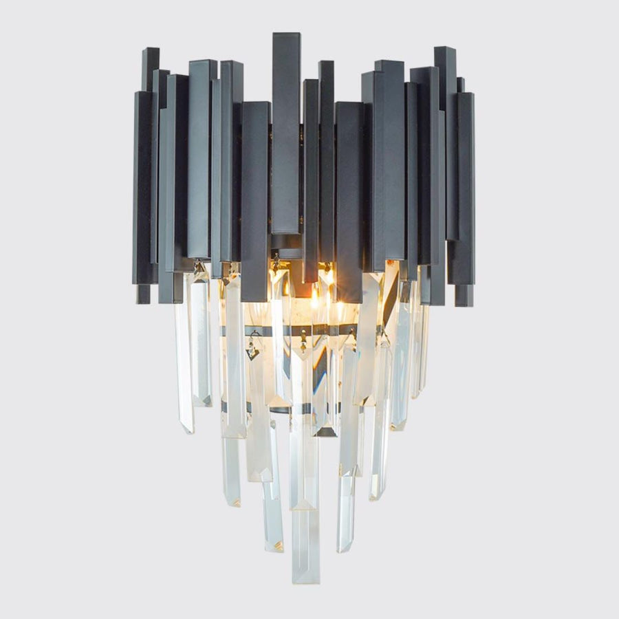 Aplica Candelabru Cristal BLOIS Piccolo, 2xE14, Negru Aplice de Interior Default Title Alessandro Design