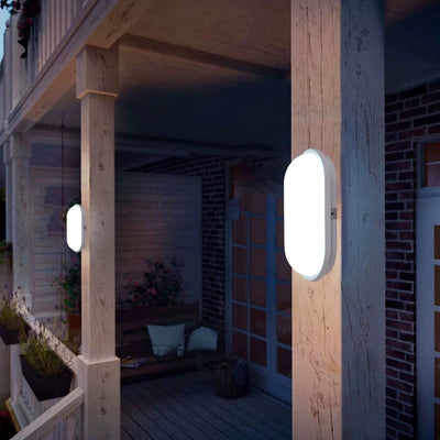 Venkovní nástěnné LED svítidlo AX320/218WH, 24W, Teplé světlo 3000K, IP65, Bílá, Kov