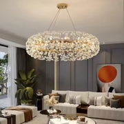 Křišťálový lustr SEGOVIA Magno 12x E14, průměr 60cm, lesklé zlato, nastavitelná výška Křišťálové lustry Výchozí název Alessandro Design