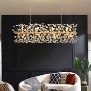 Křišťálový lustr MINUET 9x G9, délka 70 cm, lesklé zlato, nastavitelná výška Křišťálový lustr Výchozí název Alessandro Design