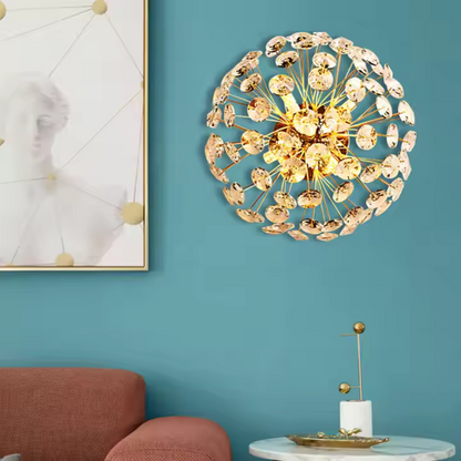 Křišťálový lustr MINUE, 4x G9, průměr 35 cm, lesklé zlaté Křišťálové lustry Výchozí název Alessandro Design