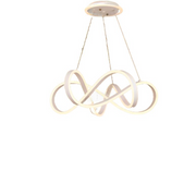 Závěsný LED lustr s dálkovým ovládáním INFINITY HALO 69W, studené/teplé/neutrální světlo, stmívatelné, bílé, výškově nastavitelné LED lustry s dálkovým ovládáním Výchozí název Alessandro Design