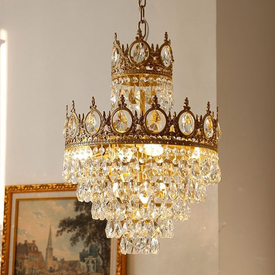 Křišťálový lustr REGALITE Petito, 8XE14, Průměr 45 cm, Lesklý zlatý, Nastavitelná výška