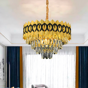 Křišťálový lustr PIERREFONDS Nobile 5xE14, průměr 38,5 cm, lesklé zlato, nastavitelná výška Křišťálové lustry Výchozí název Alessandro Design