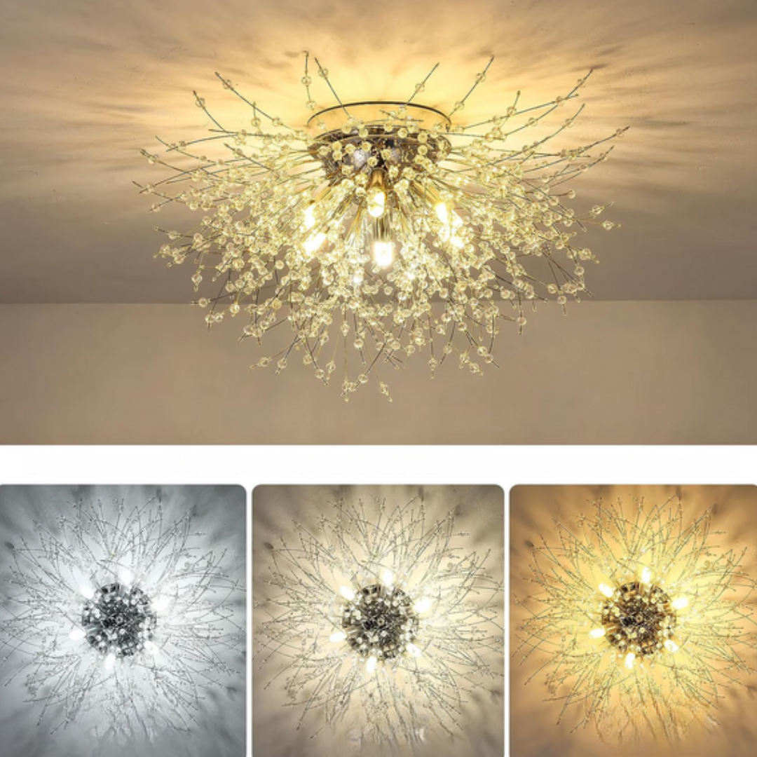 Křišťálový lustr RONDO Vivace, 6x G9, průměr 50 cm, lesklé zlaté Křišťálové lustry Výchozí název Alessandro Design