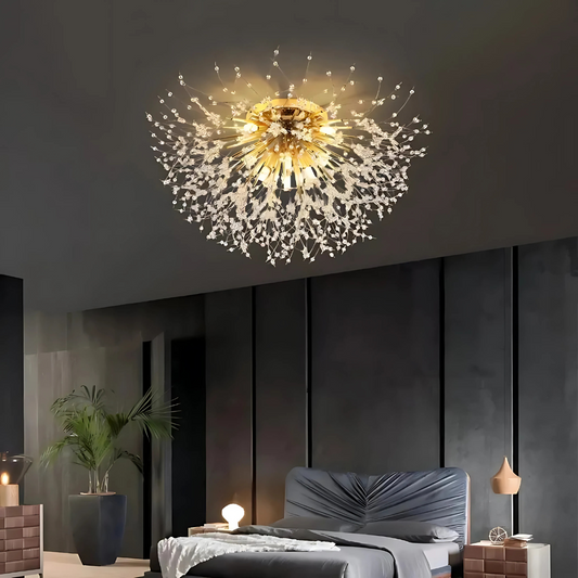 Křišťálový lustr RONDO Vivace, 8x G9, průměr 60 cm, lesklé zlaté Křišťálové lustry Výchozí název Alessandro Design