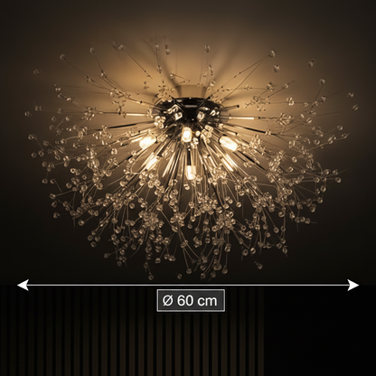 Křišťálový lustr RONDO Vivace, 8x G9, Průměr 60cm, Lesklý chrom Křišťálové lustry Výchozí název Alessandro Design