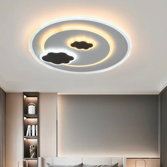 LED lustr NOOR 22W, studené/teplé/neutrální světlo, bílé LED lustry Výchozí název Alessandro Design