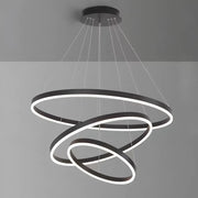 LED závěsný lustr PAGANO 95W, studené/teplé/neutrální světlo, černý, nastavitelná výška Moderní lustry Výchozí název Alessandro Design