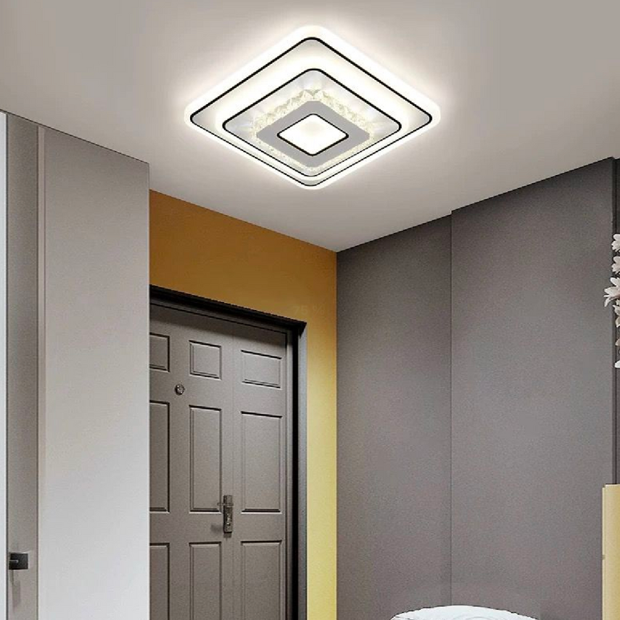 LED krystalový lustr ARABELA 40W, studené/teplé/neutrální světlo, bílé LED lustry Výchozí název Alessandro Design