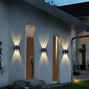 Aplica LED Exterior Solaris, 4 Surse de lumina, Lumina Calda, Negru Aplice de Exterior Default Title Alessandro Design