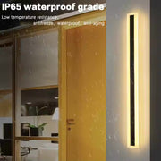 Venkovní nástěnné LED svítidlo Mack, délka 60 cm, 8 W, IP65, kov, lineární, černá Venkovní nástěnná svítidla Výchozí název Alessandro Design
