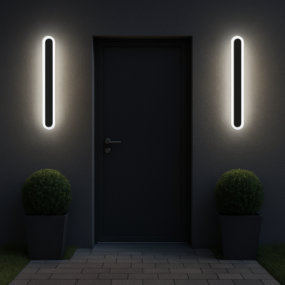 Venkovní nástěnné LED svítidlo SUHA, délka 30 cm, 4W, IP65, kov, lineární, černá Venkovní nástěnná svítidla Výchozí název Alessandro Design
