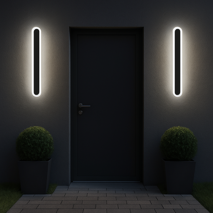 Venkovní nástěnné LED svítidlo SUHA, délka 30 cm, 4W, IP65, kov, lineární, černá Venkovní nástěnná svítidla Výchozí název Alessandro Design