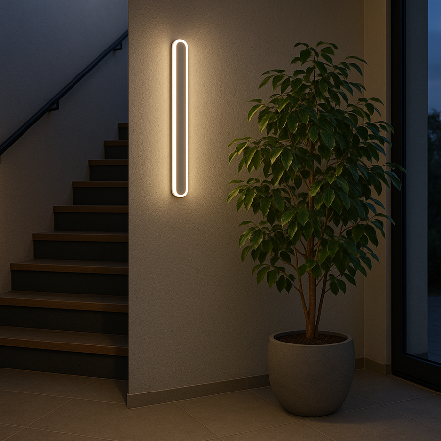 Venkovní nástěnné LED svítidlo SUHA, délka 50 cm, 6W, IP65, kov, lineární, bílá Venkovní nástěnná svítidla Výchozí název Alessandro Design