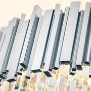 Křišťálový svícen BLOIS Ascendere E14, průměr 60 cm, stříbrný, Nastavitelná výška Křišťálový svícen Výchozí název Alessandro Design