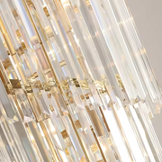 Křišťálový lustr BLOIS Ascender E14, průměr 60 cm, zlatý, nastavitelná výška Křišťálové lustry Výchozí název Alessandro Design