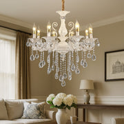 Křišťálový lustr SANSSOUCI Magno, 8xE14, Průměr 68cm, Bílý Klasické lustry Výchozí název Alessandro Design